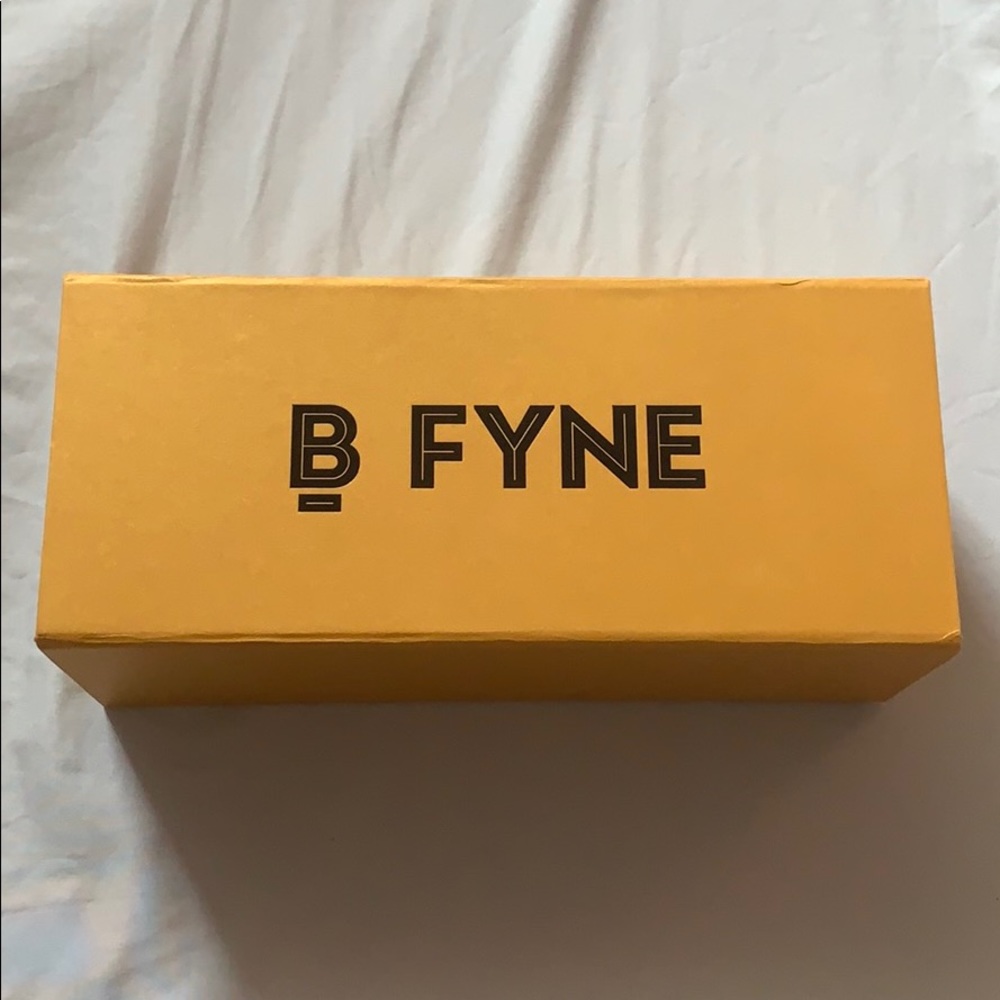 B FYNE Ankara pattern one piece with box and bag